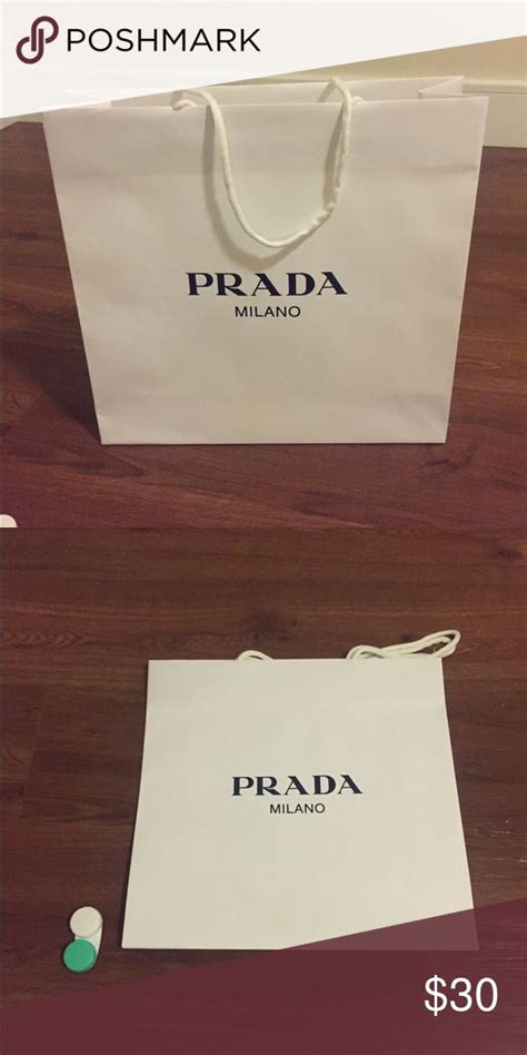 prada paper shopping bag